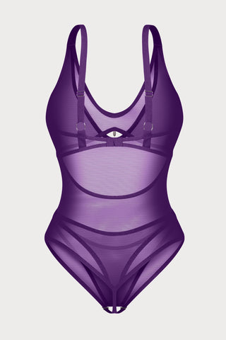Obsessive Vibres Crotchless Bodysuit