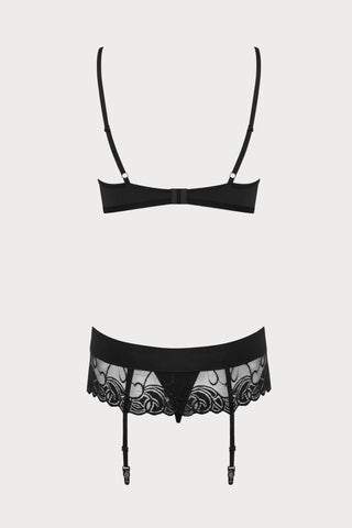 Wonderia Underwire Bra, Thong & Suspender