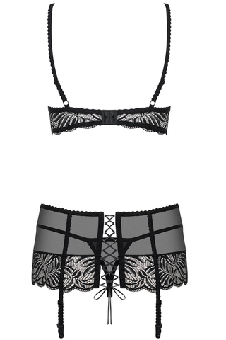 Obsessive Contica 3-Piece Lingerie Set - Sexy Black Lingerie