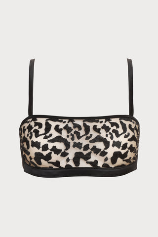 Les Nuits Folles Bandeau Bra in Black