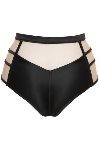 Prelude Black High Waist Brazilian Les Nuits Folles - Luxury Knickers