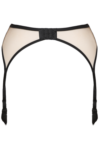 Prelude Black Suspender Belt Les Nuits Folles - Sexy Garter Belt