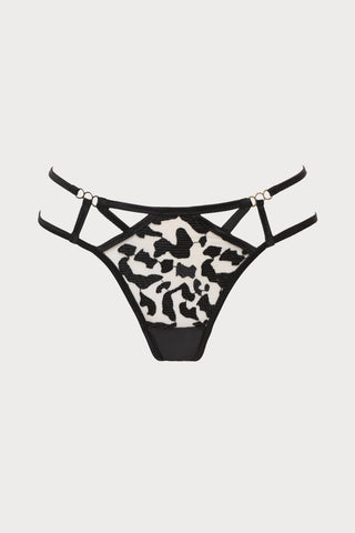 Les Nuits Folles Thong in Black