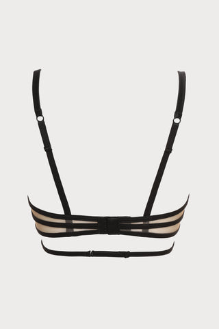 Les Nuits Folles Underwired Triangle Bra in Black