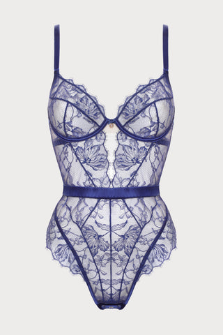 Pearl Blue Brazilian Bodysuit