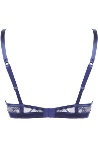 Women's Blue Lace Full Cup Bra by Prelude