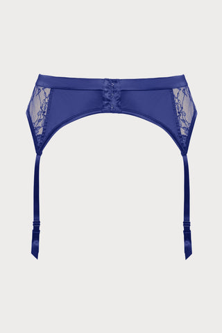 Pearl Blue Suspender Belt