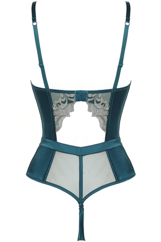 Prelude Venus Teal Thong Bodysuit