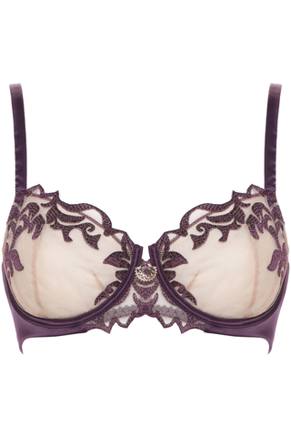 Prelude Venus Violet Embroidery Balcony Bra