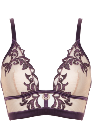Prelude Venus Violet Embroidery Wireless Bralette