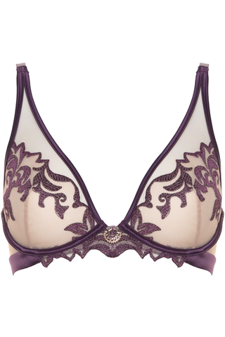 Prelude Venus Violet Embroidery Wired Triangle Bra