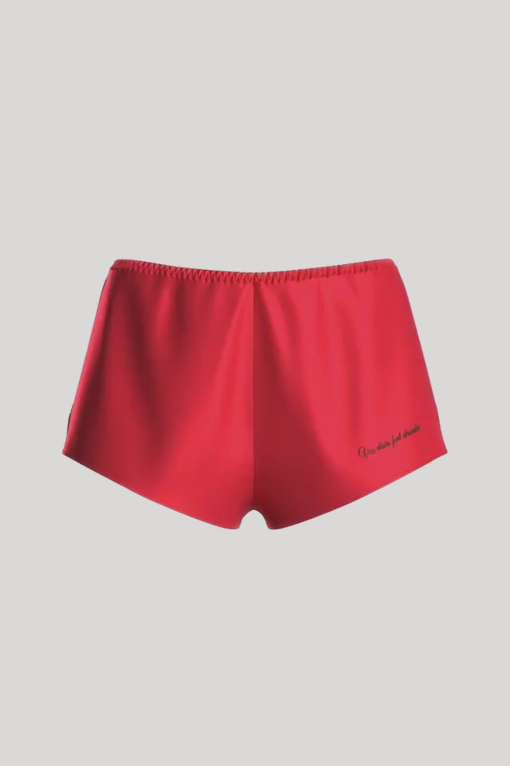 Scandale Dédicace Satin Shorty Red