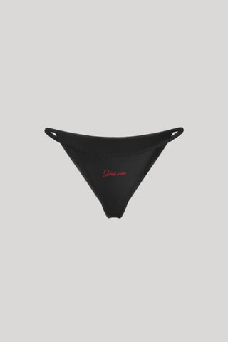 Scandale Dédicace Satin Strap Brief Black