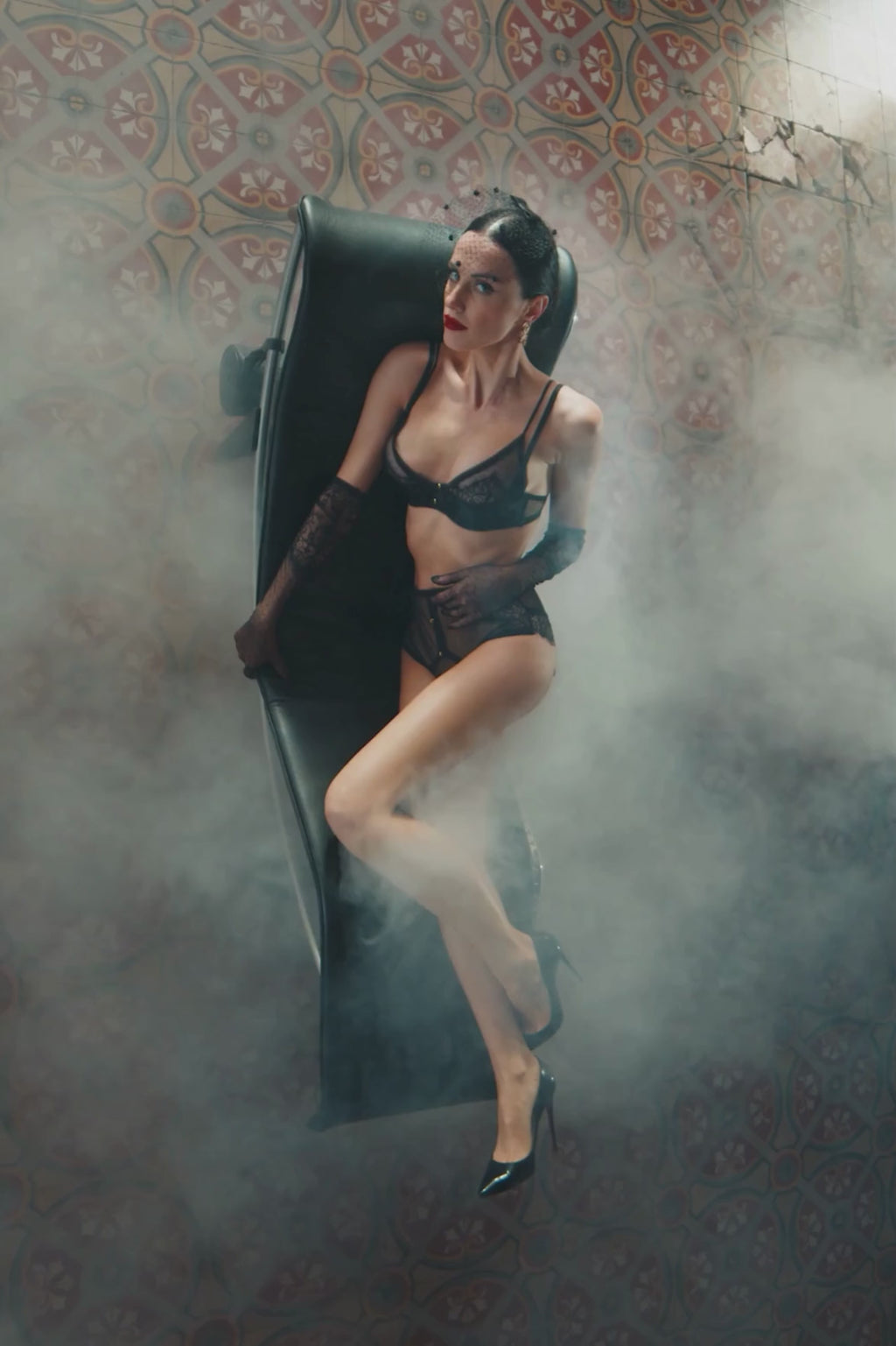 Maison Close Inspiration Divine Quarter Cup Bra Black