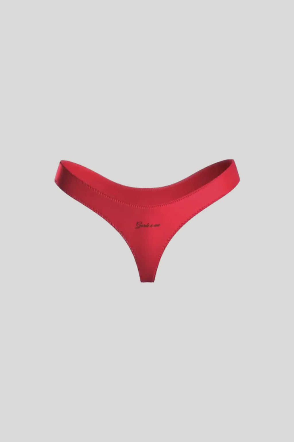 Scandale Dédicace Satin High Hips Thong Red
