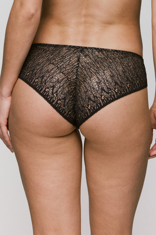 Sarda Tabei Shorty Black & Gold - Luxury Knickers