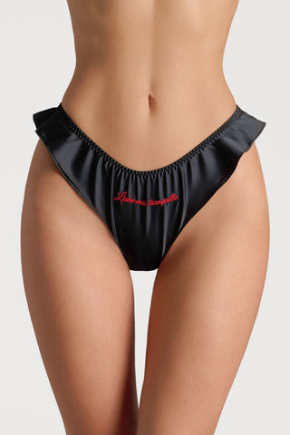 Scandale Dédicace Satin French Knicker Black