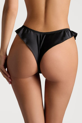 Scandale Dédicace Satin French Knicker Black