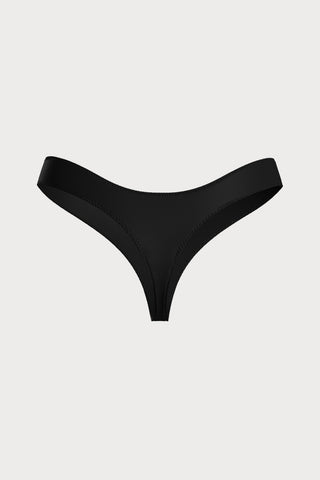 Scandale Dédicace Satin High Hips Thong Black