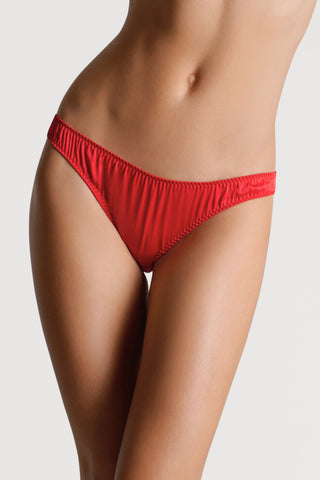 Scandale Dédicace Satin Logo Brief Red