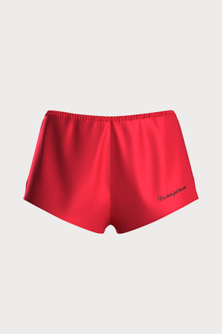 Scandale Dédicace Satin Shorty Red