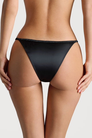 Scandale Dédicace Satin Strap Brief Black