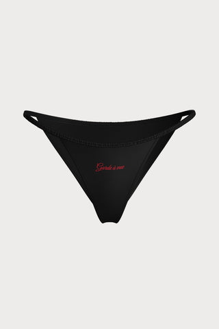 Scandale Dédicace Satin Strap Brief Black