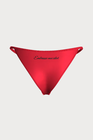 Scandale Dédicace Satin Strap Brief Red
