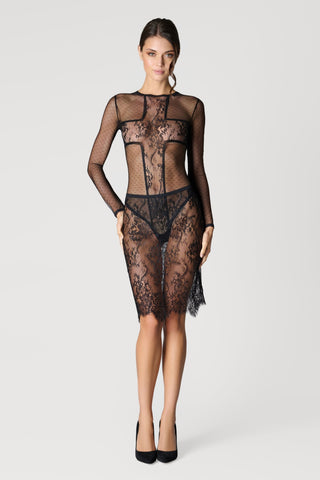 Scandale Inspiration Divine Long Sleeve Thong Bodysuit