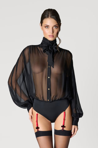 Scandale Inspiration Divine Cross Suspender Straps Red/Gold