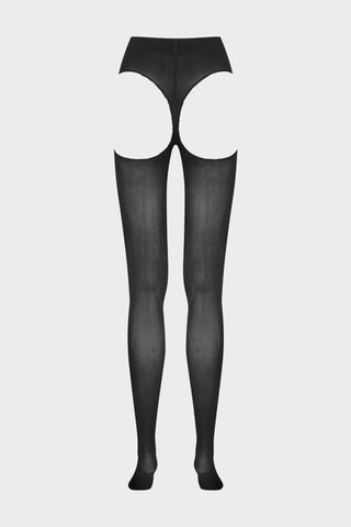 Scandale x Maison Close Backless Tights Black 70 Denier - Naughty Knickers