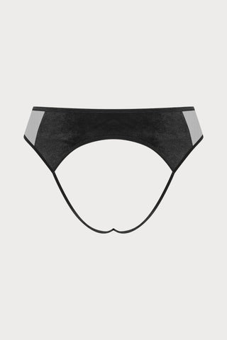 Scandale x Maison Close Rococo Black Open Brief - Naughty Knickers