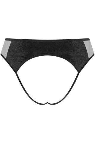 Scandale x Maison Close Rococo Black Open Brief - Naughty Knickers