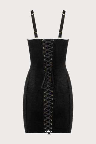Scandale x Maison Close Rococo Black Short Dress - Naughty Knickers