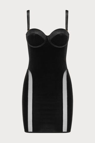 Scandale x Maison Close Rococo Black Short Dress - Naughty Knickers