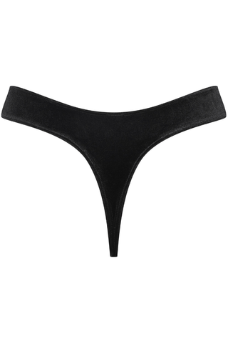 Scandale x Maison Close Rococo Black Velvet Tanga - Naughty Knickers