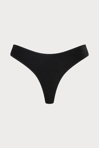 Scandale x Maison Close Rococo Black Velvet Tanga - Naughty Knickers