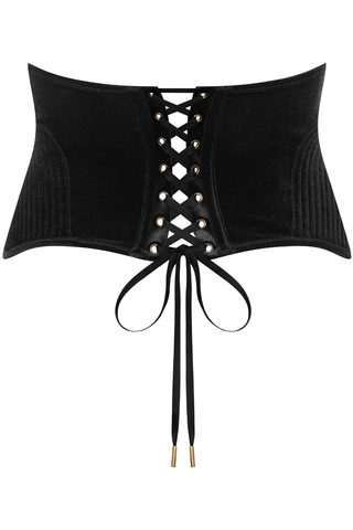 Scandale x Maison Close Rococo Black Velvet Waist Cincher - Naughty Knickers
