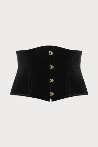 Scandale x Maison Close Rococo Black Velvet Waist Cincher - Naughty Knickers