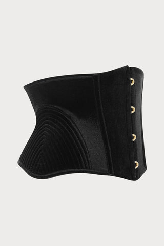 Scandale x Maison Close Rococo Black Velvet Waist Cincher - Naughty Knickers