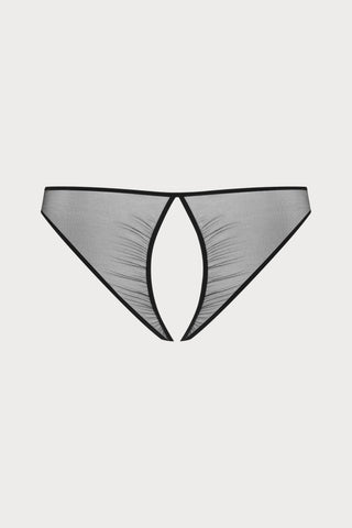 Scandale Nuit Fauve Open Back Brief Black