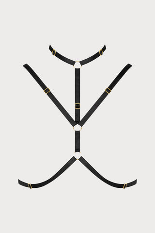 Scandale Parure Signature Choker Harness Black