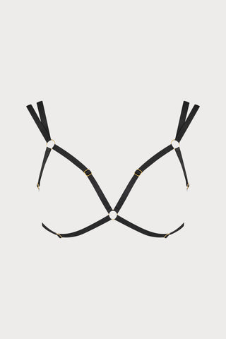 Scandale Parure Signature Open Bra Black