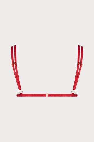 Scandale Parure Signature Open Bra Red