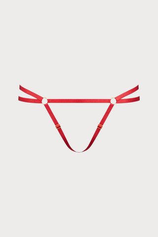 Scandale Parure Signature Open Thong Red