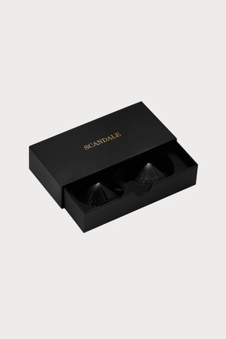Scandale Patent Leather Nipple Covers Black