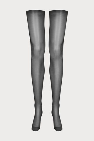 Scandale Cut & Curled Black Sheer Stockings