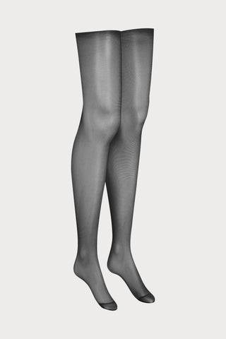 Scandale Cut & Curled Black Sheer Stockings