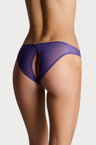 Scandale Show Me More Open Back Brief Purple