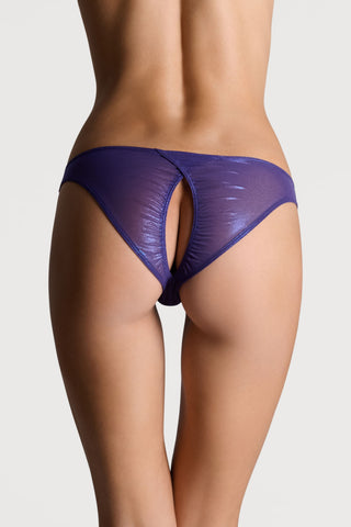 Scandale Show Me More Open Back Brief Purple